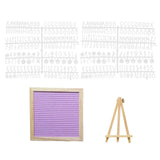 Maxbell Felt Letter Board Decorative Rustic Menu Board with Stand Desktop Ornament Purple