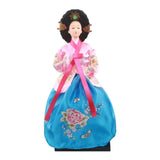 Maxbell Korean Hanbok Doll Cute 12 inch Female Statue for Home Office Tabletop Decor Style F