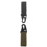 Maxbell 2pcs Tactical Molle Hanging Belt Carabiner Clip Hook Webbing Buckle Strap