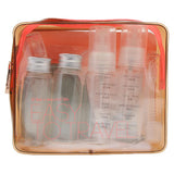 Maxbell 15pcs Travel Makeup Toiletry Bottles Toothbrush Eye Mask Set w/ Zipper Bag