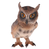 Simulation Animal Model Owl LifeLike for Home Garden Miniature Props Decor