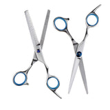 Maxbell Maxbell 1 Set Blue High Quality Professional Stainless Steel Hair Cutting Thinning Scissors Hairdressing Tool 6.5''
