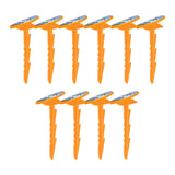 Maxbell 10Pcs Beach Towel Clips Picnic Mat Clips for Poolside Lounging Travel Orange