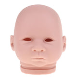 Maxbell Real Soft Vinyl 22inch Reborn Awake Baby Doll Newborn Unpainted Head Sculpt Kit DIY Accs - Aladdin Shoppers