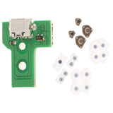 1 Set Buttons Conductive Rubber Pad for PS4 Controller + USB Charging Port