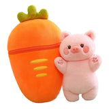 Maxbell Carrot Plush Pillow Cute Carrot Plush Doll for Holiday Birthday New Year