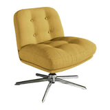 Maxbell Armless Office Chair Soft Swivel Accent Chair for Office Furniture Apartment