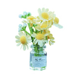 Maxbell Mini Flowers in Glass Vase Flower Car Accessories Dashboard Decoration