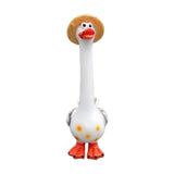 Maxbell Duck Statue Miniature Landscape Collectible Goose Statue for Porch Yard Lawn A