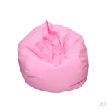 Maxbell 2 Pieces Waterproof Stuffed Animal Storage Bean Bag Cover Pink