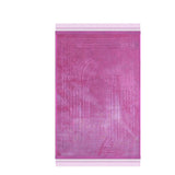 Maxbell Muslim Prayer Rug Unique Lightweight Non Slip Carpet for Holiday Travel Home Pink