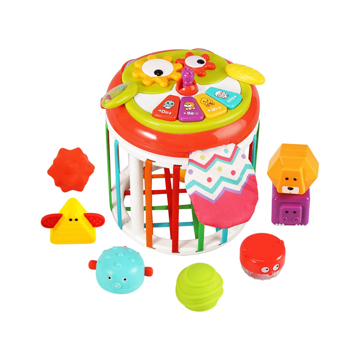 Maxbell Activity Cube Shape Sorting Toy Baby Shape Sorter for Children Holiday Gifts Owl