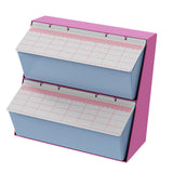 Maxbell Tea Bag Organizer Multi Functional Tea Chest for Living Room Bathroom Dining rose red blue