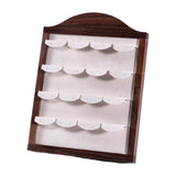 Maxbell Jewelry Display Rack Dangle Earrings Tabletop Earring Holder Stand Organizer Deep Brown Beige