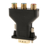 Maxbell Maxbell 3-RCA RGB Video Female To HD15-Pin VGA Component Video Jack Adapter