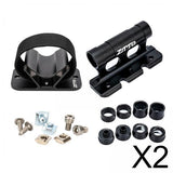 Maxbell 2 Pcs Bike Block Fork Mount Holder Aluminum Alloy Front Fork Rear Rack