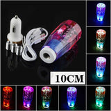 Maxbell Universal LED 100mm Clear Crystal Bubble Gear Stick Drift Shift Knob Car