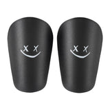Maxbell 2Pcs Mini Soccer Shin Guards Gear Shin Pads Games Kids Adults Leg Protection Black XS 8cmx5cm