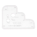 Maxbell 1pc Leather Craft Acrylic Cutting Circle Corner Stitching Template 3.38mm - Aladdin Shoppers