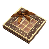 Chocolate Box 25 Grids Valentines Day Gift for Families Thanksgiving Wedding Black