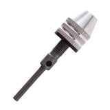 Maxbell Drill Chuck Conversion Tool 3 Jaw Easy to Use Sturdy Drill Head Chuck Adapter 0.3 to 3.4 Silver 2.35 handle