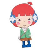 Maxbell Maxbell Cute Cartoon Pattern Wooden Mirror Kids Hand Pocket Mirror Cosplay Toys #9