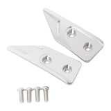 Maxbell Motorcycle Handguards Protector Cover Lightwight Hand Guard Decorative Cover Silver