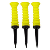 Maxbell 3Pcs Elastic Golf Tees Practice Tool Plastic Ball Holder Less Resistance Yellow - Aladdin Shoppers