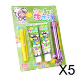 Maxbell 5xColorful Plastic Bubbles Unbreakable Interesting for party Outside