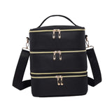 Maxbell Nail Polish Carrying Case Bag Nail Polish Holder for Nail Lamp Manicure Sets No Texture