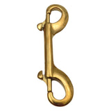 Maxbell Double Ended Bolt Snap Clip for Water Bucket Equine Linking Dog Leash Collar 100 mm Gold
