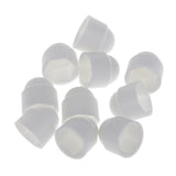 Maxbell 11x10pcs M6 White Dome Bolt Nut Protection Caps Cover Hexagon Screws