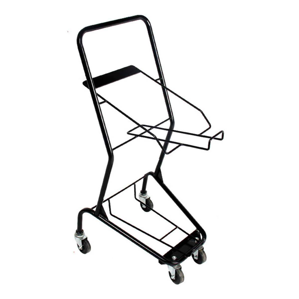 Maxbell Shopping Cart Two Layers Multipurpose Trolley for Kitchen Supermarket without Basket