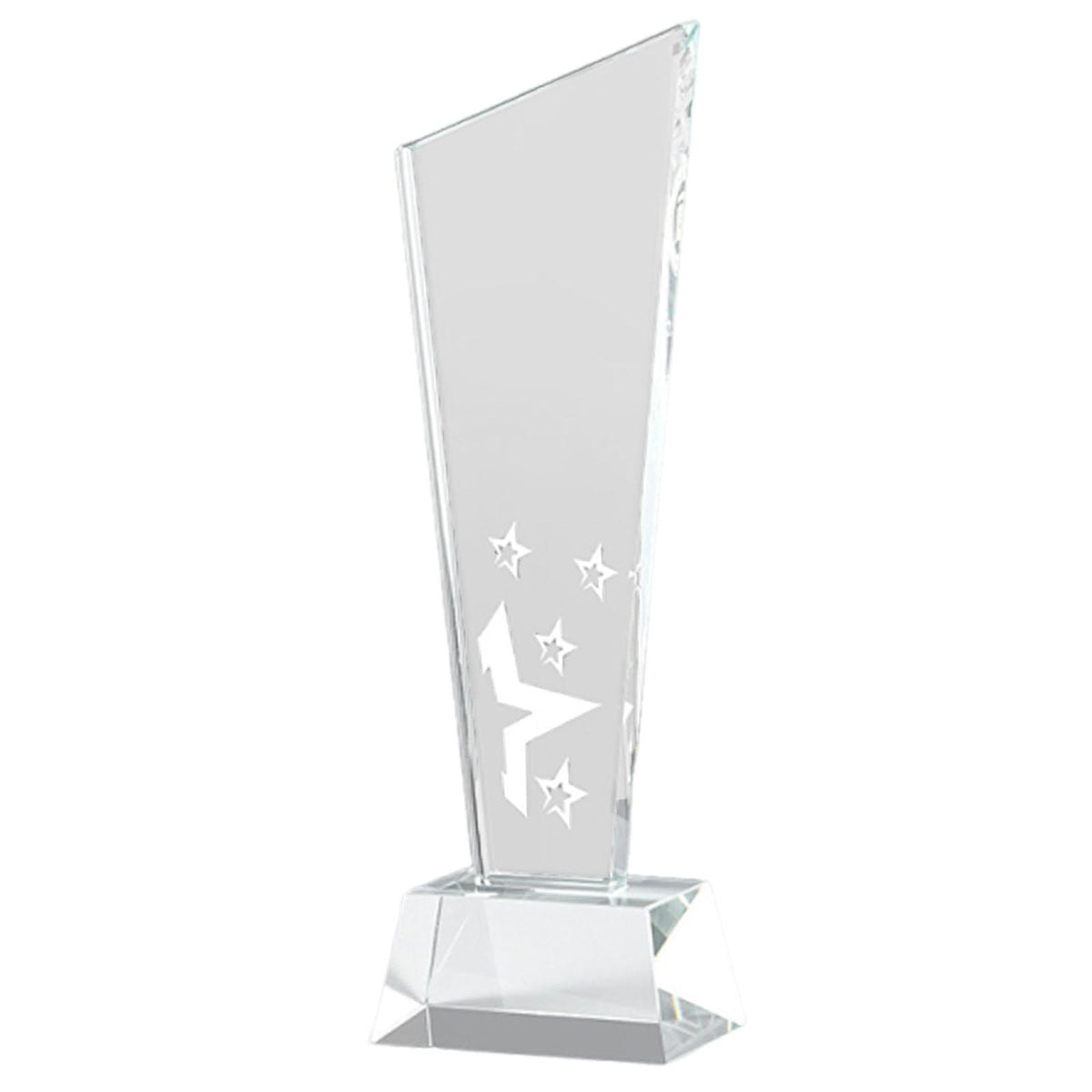 Glass Keepsake Award Trophy Sturdy for Office Home Decor Accessory Versatile Style A