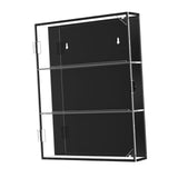 Baseball Card Display Case Gifts Wall Cabinet for Basketball Hockey Football Three Layer