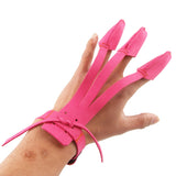 Maxbell Archery Protector Glove 3 Fingers Pull Bow Arrow Shooting Gloves Rose Red