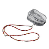 Maxbell Doll Display Bag Dustproof Accessory Clear Zipper Closure Doll Carrying Case Lanyard 62cm Red Rope