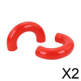 Maxbell 2x2 Pieces Tow Hooks Covers Silicone Covers for Ford F150 2004-2024 Red
