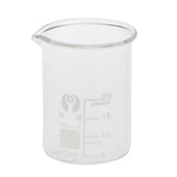 Maxbell Low Form Glass Measuring Graduated Beaker Chemistry Lab glassware 20ml 10ml