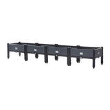 Maxbell Large Planter Box with Legs Backyard Patio Deck Flower Box Raised Garden Bed 200cmx40cmx33cm