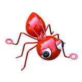 Maxbell ANT Hanging Decoration Metal 3D Wall Sculpture for Living Room Patio Kitchen red