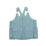 Maxbell Outdoor Camping Vest Photography Vest Barbecue Apron for Adults Yard Picnics Blue