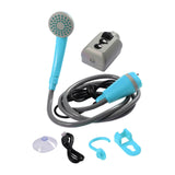 Maxbell Portable Camping Shower Pump Compact 12V for Dog Cleaning Hiking Blue - Aladdin Shoppers