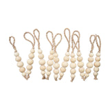 10 Pieces Wood Beads Boho Christmas Decors for Bedroom Living Room Farmhouse