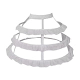 Maxbell Hoop Skirt Petticoat Liner Women Hoops Pannier Petticoat for Prom Dress Gown