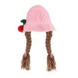 Maxbell Baby Knitted Hat Boys Girls Beanie Hats Infant Knitting Cap Cherry Pink