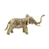 Maxbell 2x Brass Elephant Figurines Collectible Copper Sculptures for Indoor Office
