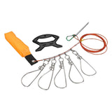 Maxbell Stainless Steel Fishing Stringer with Float Rod Fish Lock Fish Lock Stringer 5m