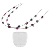 Maxbell Temporary Tooth Decoration with Metal Wires Fashionable Brace Chain Pink