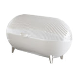 Maxbell Desktop Storage Box Clear Modern Jewelry Tray for Shelf Entrance Living Room white